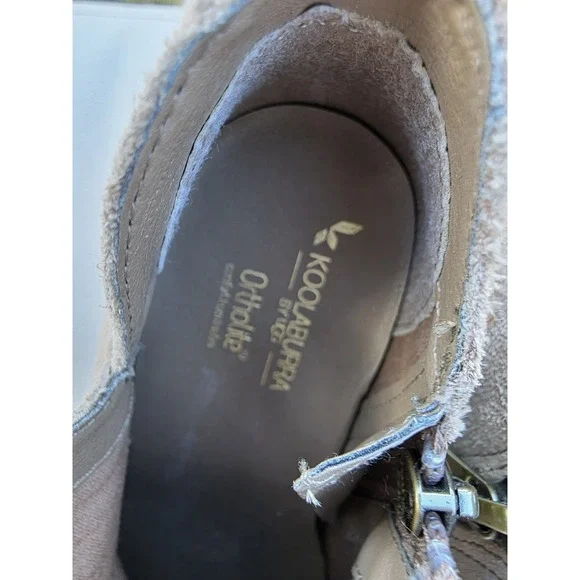Koolaburra by Ugg Sofiya Suede Ankle Booties Boots Size 7 Amphora Brown 1096440 - Picture 10 of 11